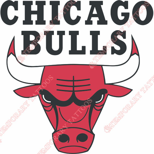 Chicago Bulls Customize Temporary Tattoos Stickers NO.933